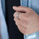 142 Ring Heren DOUBLE LINKED Collectie