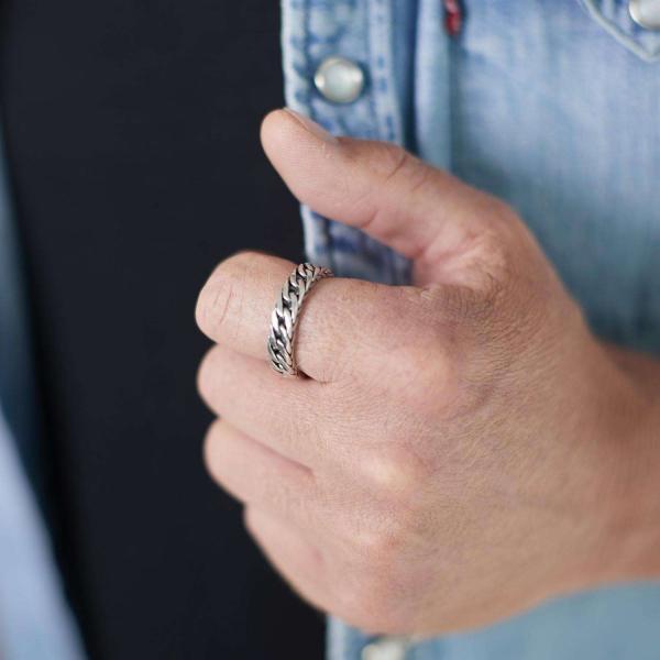 142 Ring Heren DOUBLE LINKED Collectie