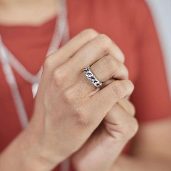 142 Ring Dames DOUBLE LINKED Collectie