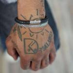 156 Armband Zwart Heren ROOTS Collectie