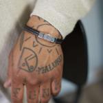 157BBR Armband Zwart-Bruin Heren CHEVRON Collectie