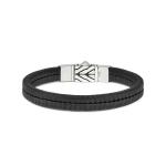 157BLK Armband Zwart CHEVRON Collectie
