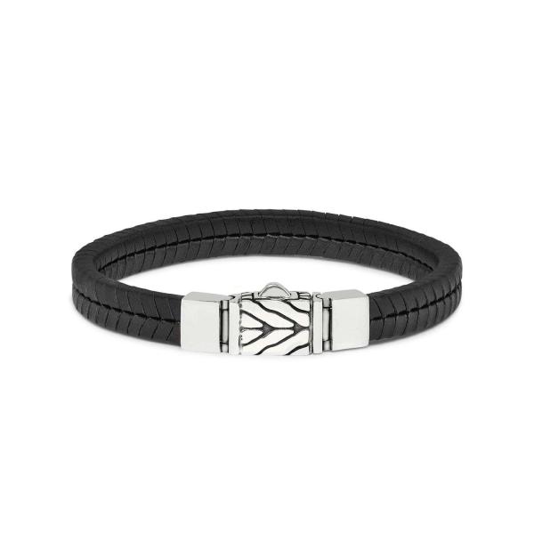 157BLK Armband Zwart CHEVRON Collectie