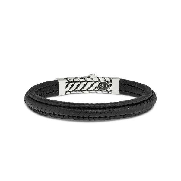 158BLK Armband Zwart ZIPP Collectie