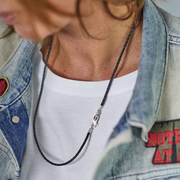 179BLK Ketting Zwart Dames ROOTS Collectie