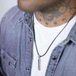 179BLK Ketting Zwart Heren ROOTS Collectie