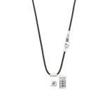 183BLK Ketting Zwart CHEVRON Collectie