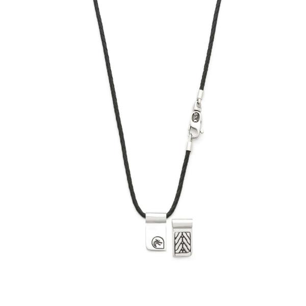 183BLK Ketting Zwart CHEVRON Collectie