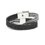 214BKC Armband Zwart Croco CLASSIC CHEVRON Collectie