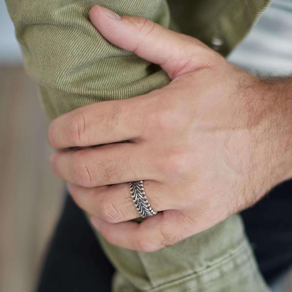 238 Ring Heren CLASSIC CHEVRON Collectie