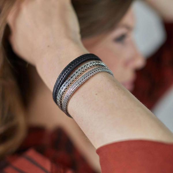 251BLK Armband Zwart Dames BOLD Collectie