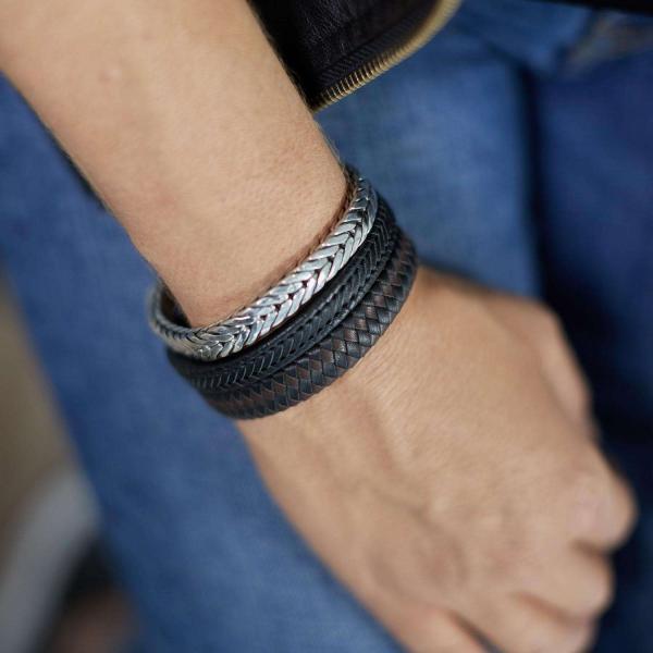 251BLK Armband Zwart Dames BOLD Collectie
