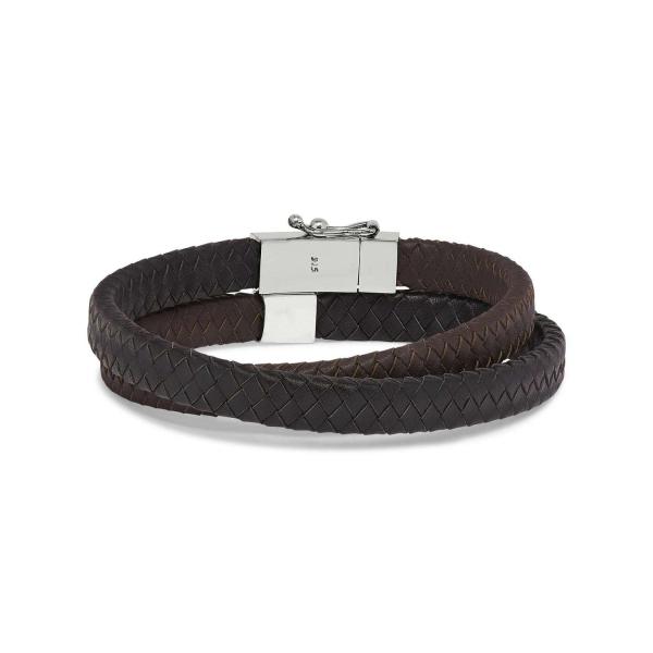 258BBR Armband Zwart-Bruin ALPHA Collectie