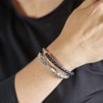 265BLK Armband Zwart Dames FOX Collectie