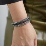 265BLK Armband Zwart Dames FOX Collectie