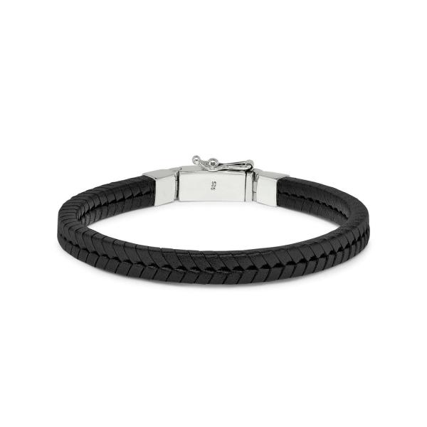 275BLK Armband Zwart CHEVRON Collectie