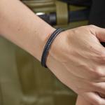 275BLK Armband Zwart Dames CHEVRON Collectie