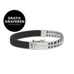 277BLK Armband Zwart BOLD Collectie