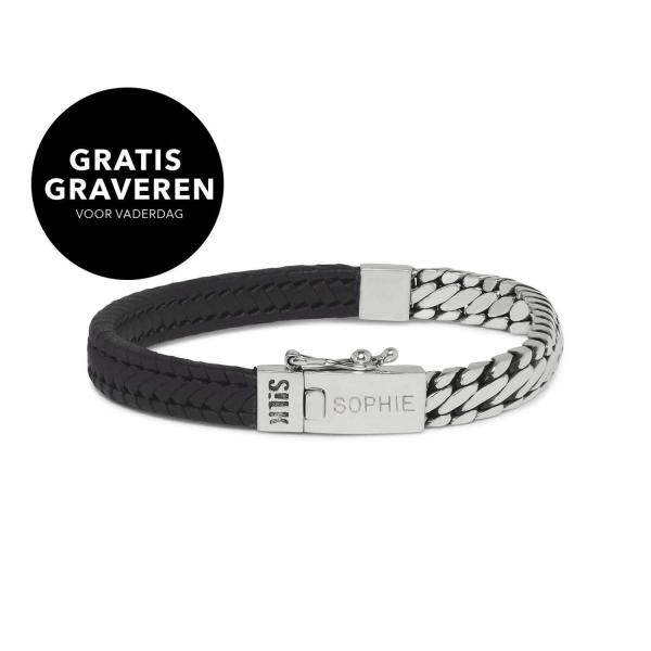 277BLK Armband Zwart BOLD Collectie