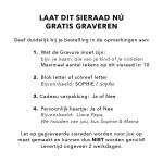 277BLK Armband Zwart BOLD Collectie