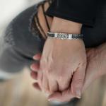 283 armband zilver gepolijst, mat & zwart Dames RAW Collectie