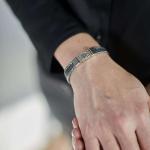 283 armband zilver gepolijst, mat & zwart Dames RAW Collectie