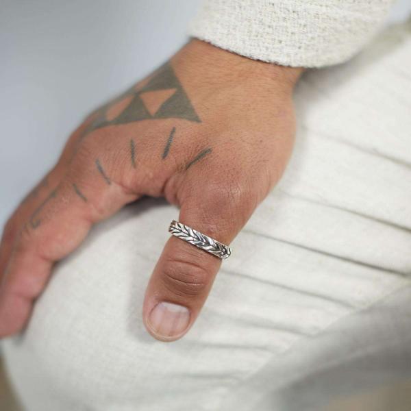 309 Ring Heren CHEVRON Collectie