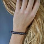326BBR Armband Zwart-Bruin Dames ARCH Collectie