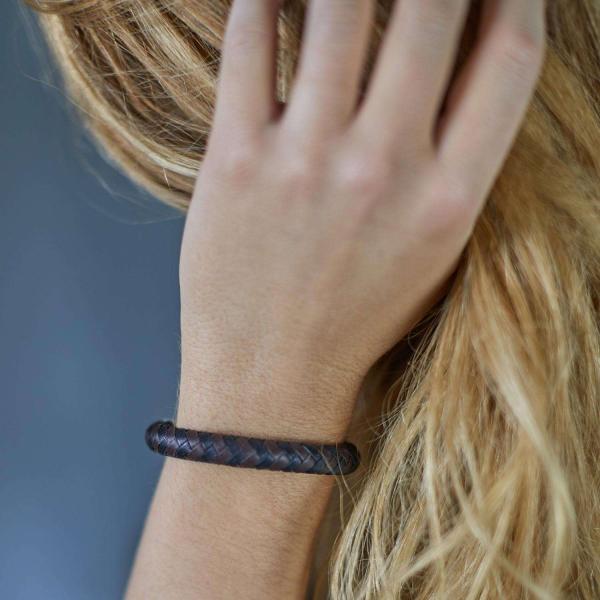 326BBR Armband Zwart-Bruin Dames ARCH Collectie