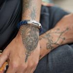 326BBU Armband Zwart-Blauw Dames ARCH Collectie