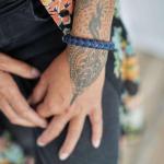 326BBU Armband Zwart-Blauw Dames ARCH Collectie