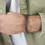 326BRN Armband Bruin Heren ARCH Collectie