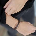 326BRN Armband Bruin Dames ARCH Collectie