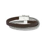 344BRN Armband Bruin ALPHA Collectie