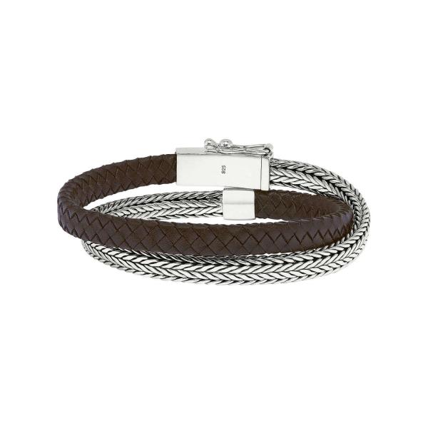 344BRN Armband Bruin ALPHA Collectie