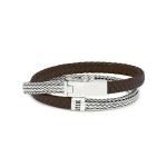 344BRN Armband Bruin ALPHA Collectie