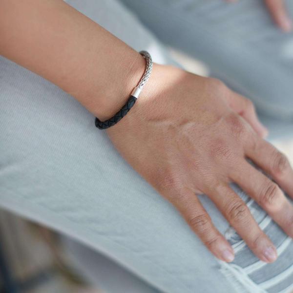 355BLK Armband Zwart Dames ROOTS Collectie