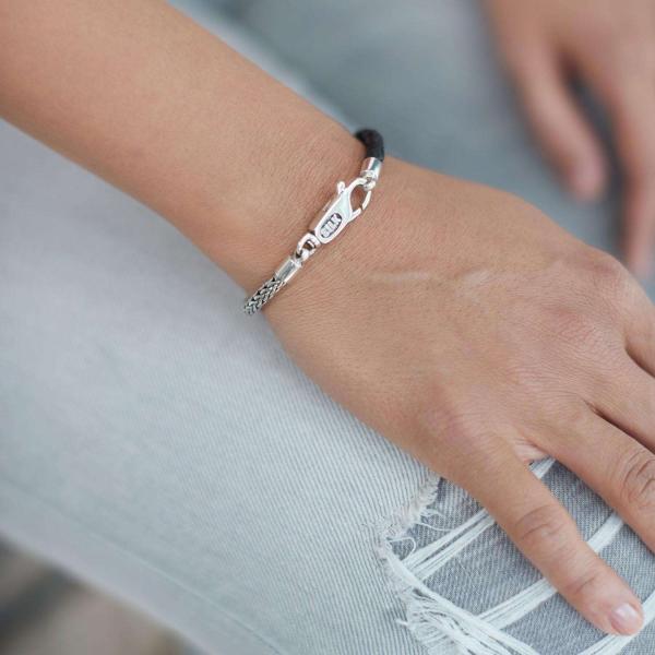 355BLK Armband Zwart Dames ROOTS Collectie