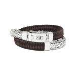362BBR Armband Zwart-Bruin ALPHA Collectie