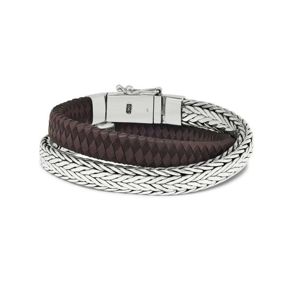 362BBR Armband Zwart-Bruin ALPHA Collectie