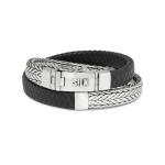 362BLK Armband Zwart ALPHA Collectie