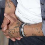 362BLK Armband Zwart Heren ALPHA Collectie