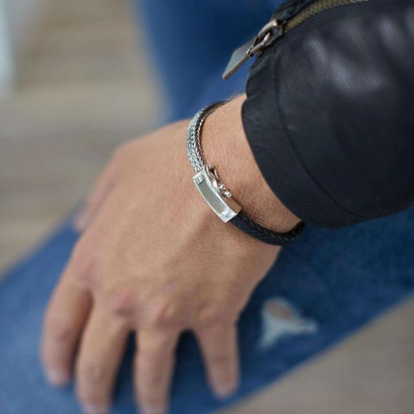 369BLK Armband Zwart Dames ALPHA Collectie