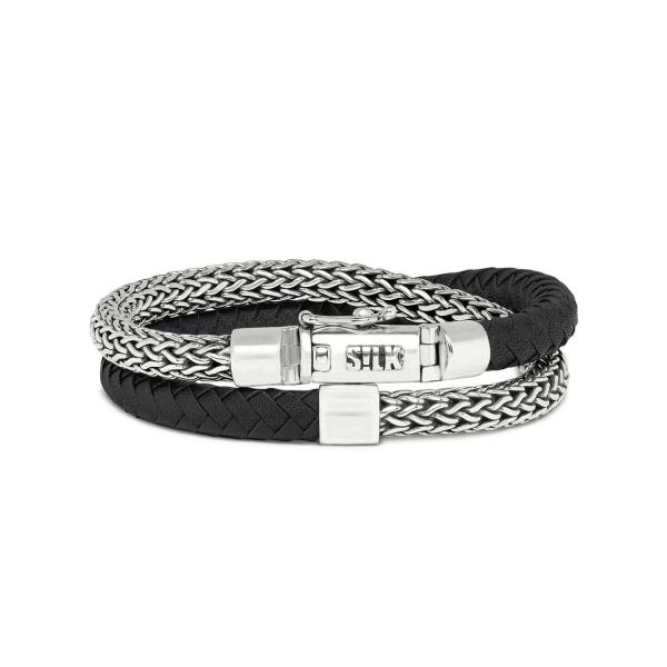 370BLK Armband Zwart ROOTS Collectie