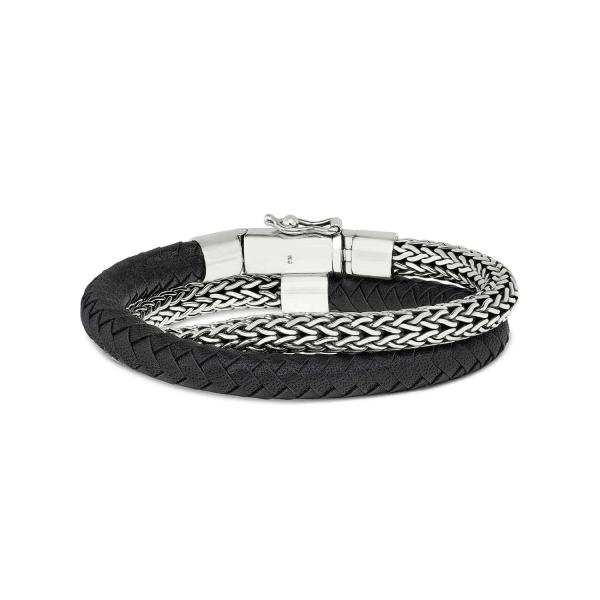 370BLK Armband Zwart ROOTS Collectie