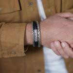 375 Armband Heren DOUBLE FOX Collectie