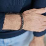 423 Armband  Zwart-Bruin Heren CROSSLINE Collectie