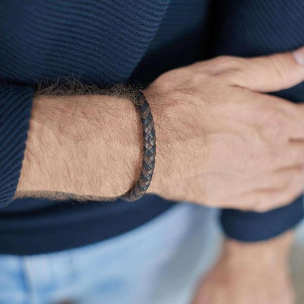 423 Armband  Zwart-Bruin Heren CROSSLINE Collectie