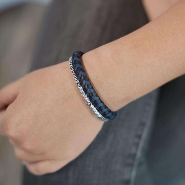 423 Armband  Zwart-Blauw Dames CROSSLINE Collectie