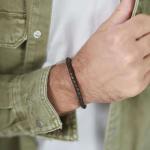 427 Armband  Bruin Heren CROSSLINE Collectie